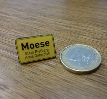 MOESE - Ortsschild Pin